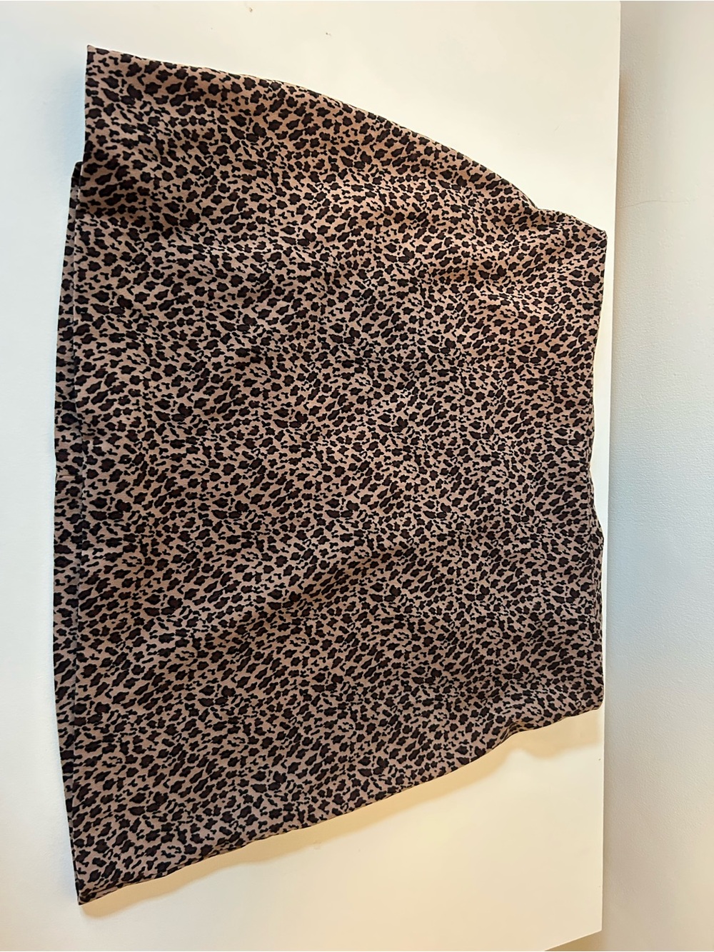 Star City Leopard-Print Mini Skirt in Tan and Black